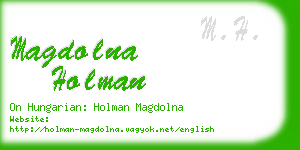 magdolna holman business card